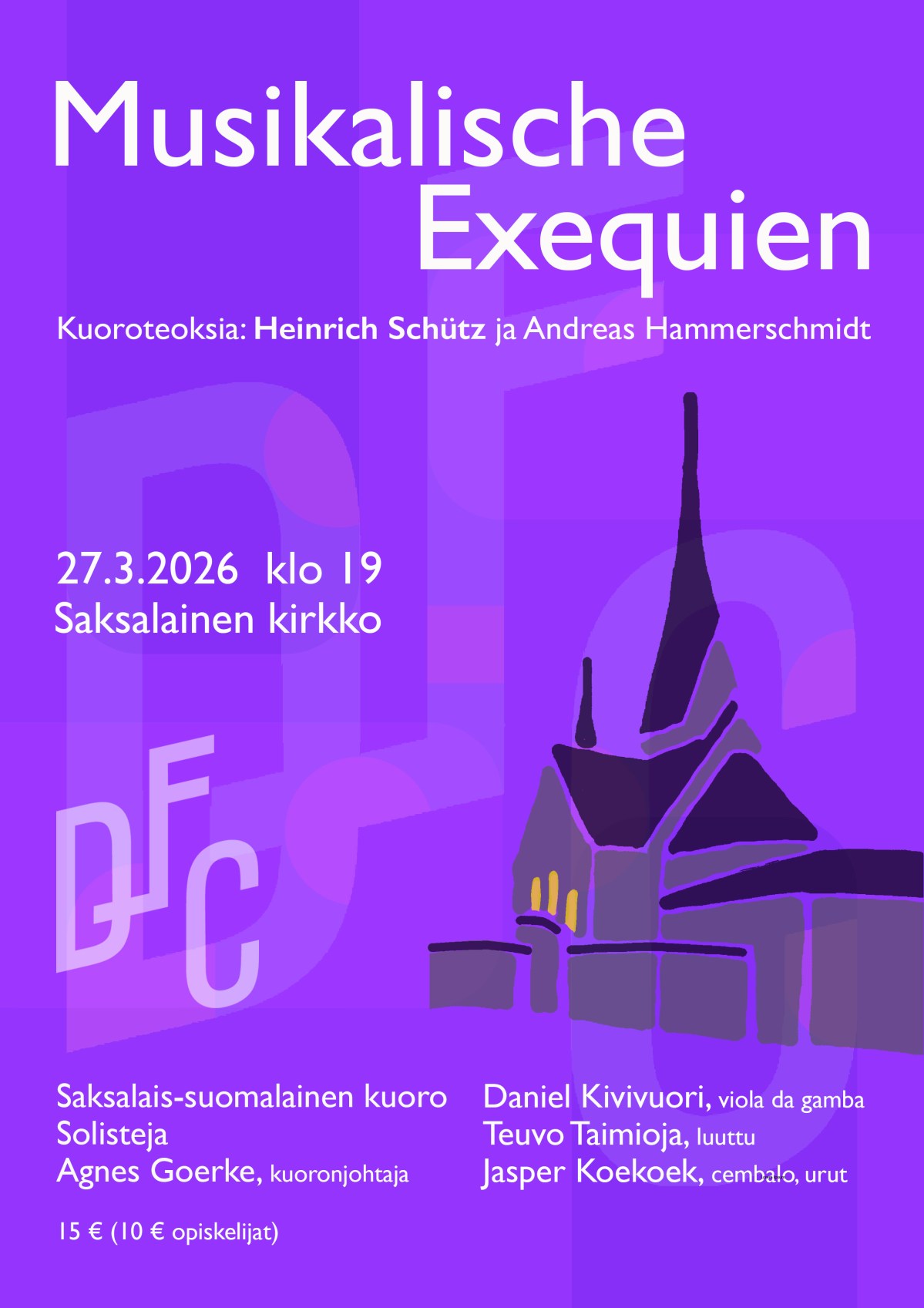 Konsertti perjantaina 27.3.2026 klo&nbsp;19